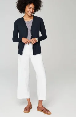 Organically Grown Cotton V-Neck Cardi