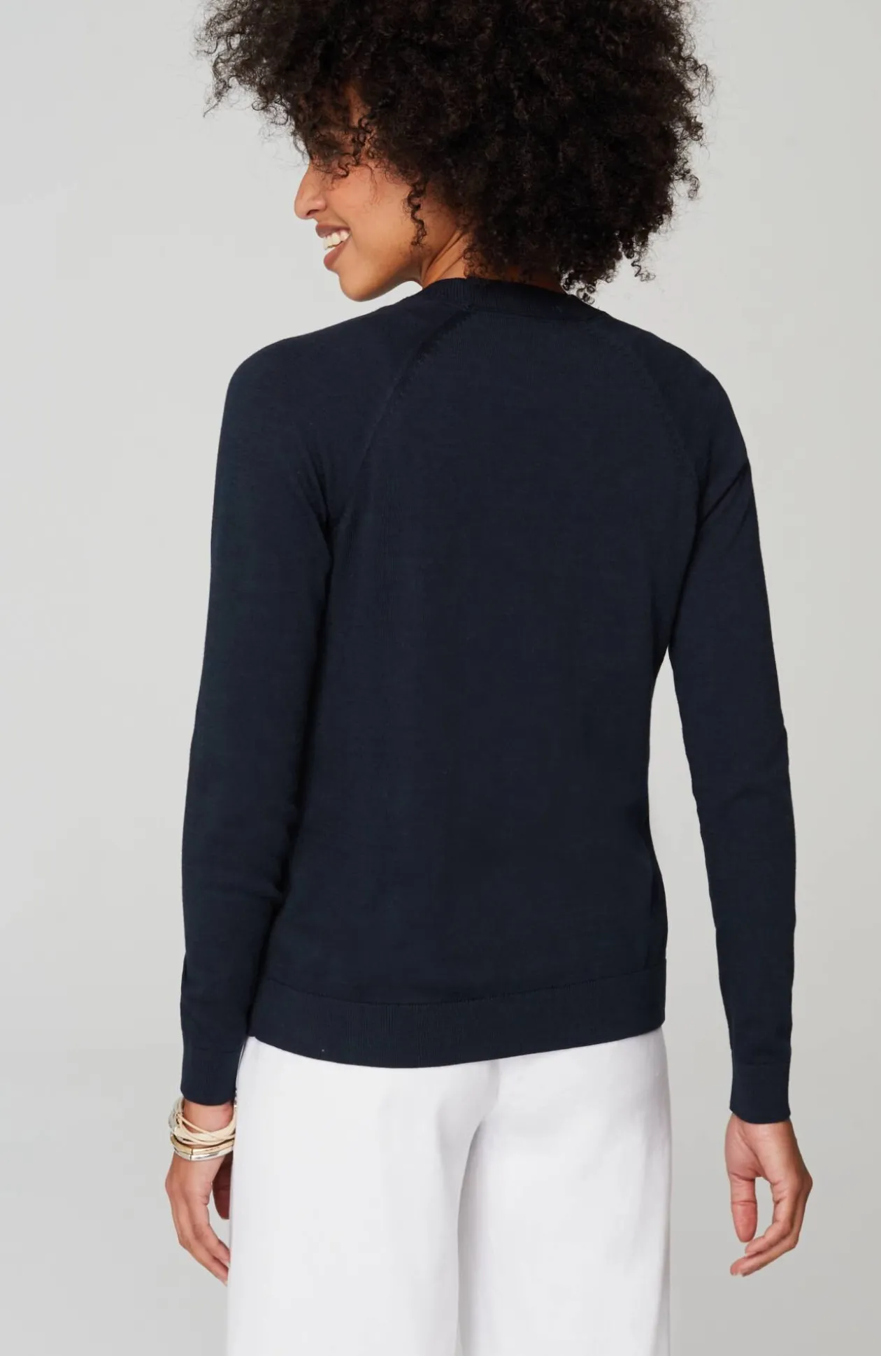 Organically Grown Cotton V-Neck Cardi