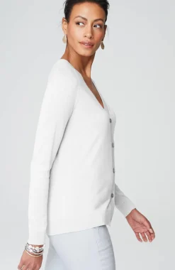 Organically Grown Cotton V-Neck Cardi