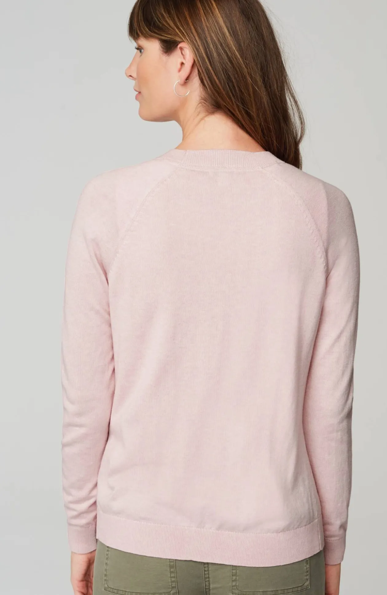 Organically Grown Cotton V-Neck Cardi