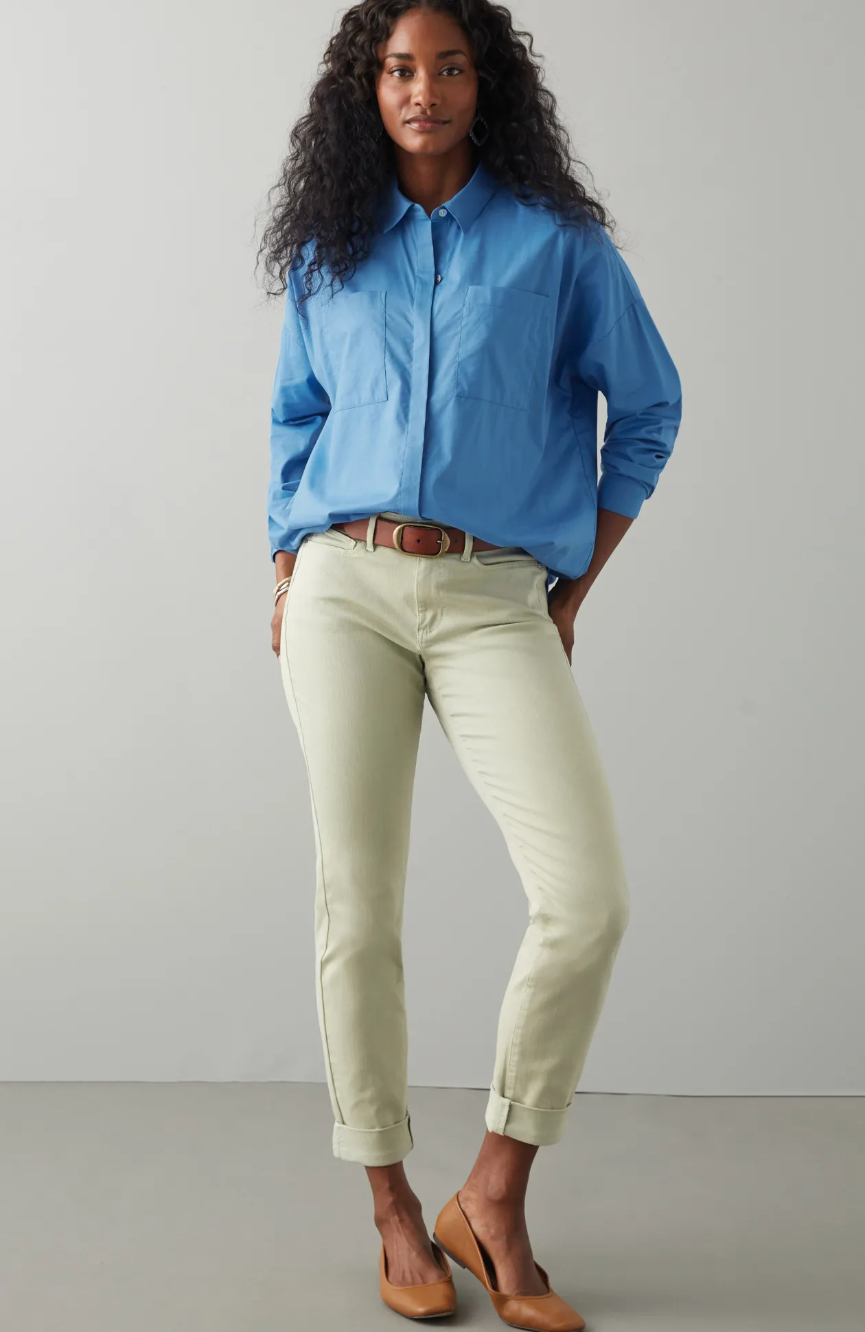 Oversized Poplin Tunic