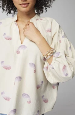 Oversized Split-Neck Top