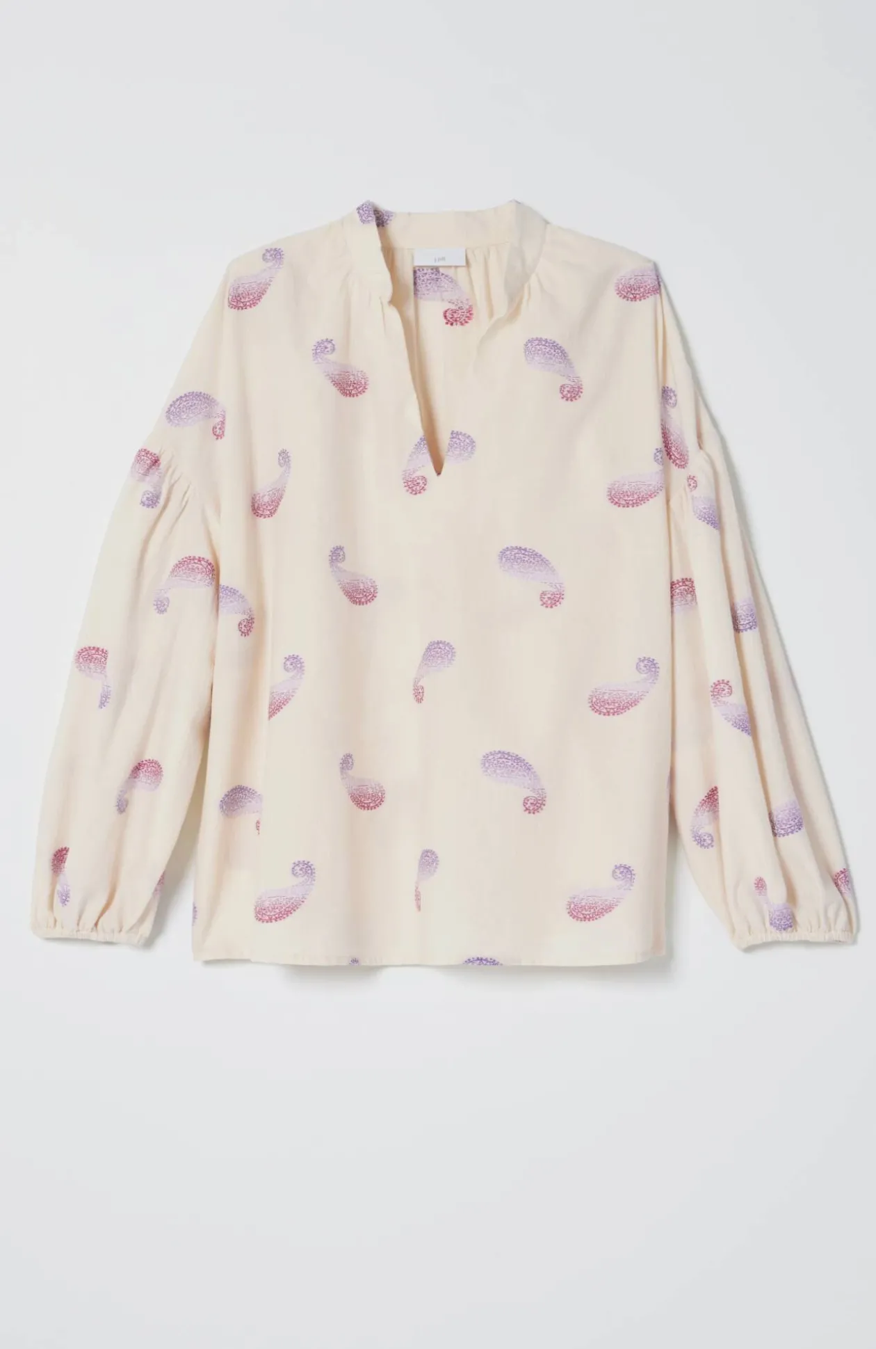 Oversized Split-Neck Top