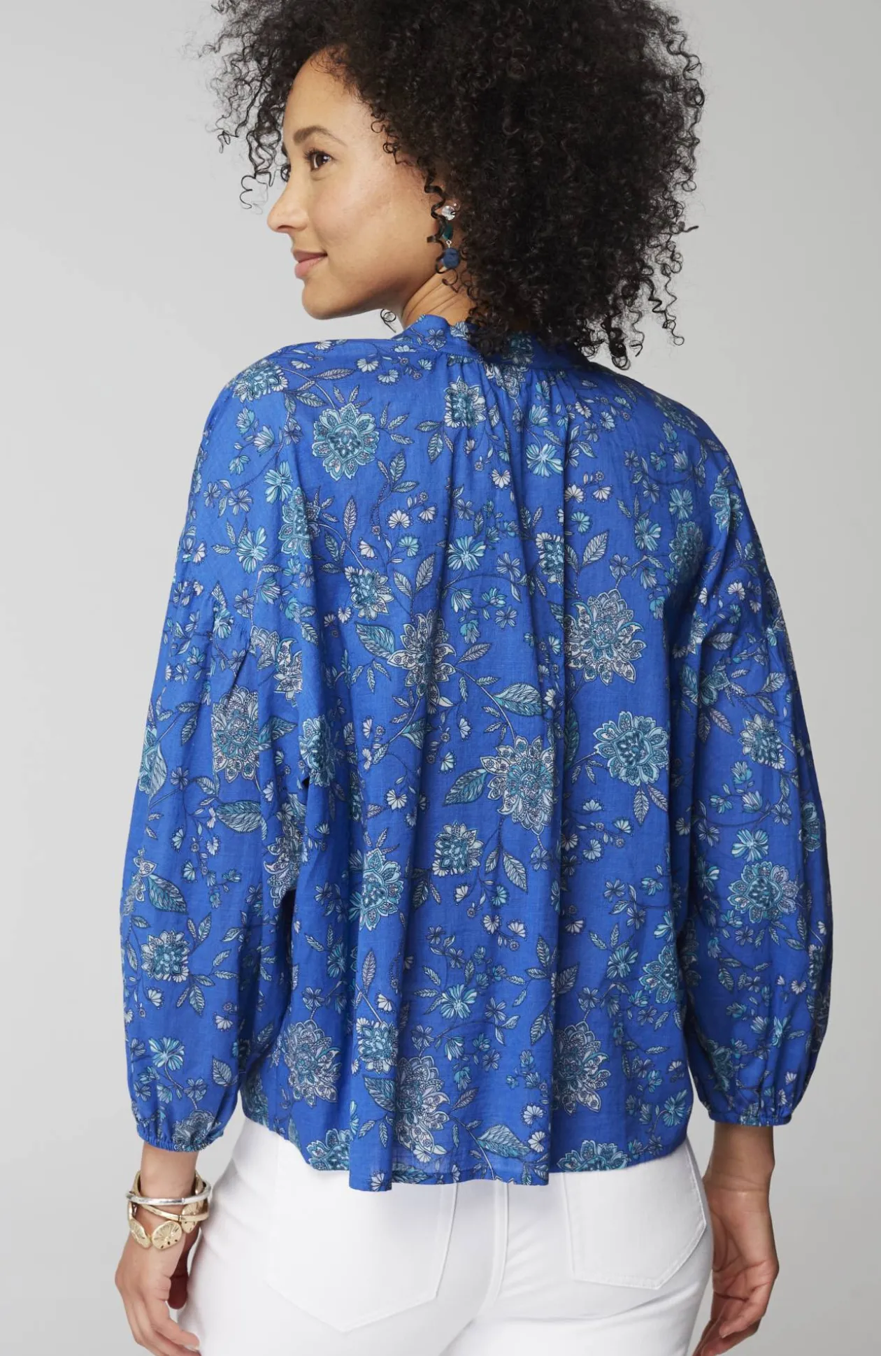 Oversized Split-Neck Top