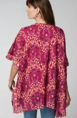 Painterly Paisley Ruana