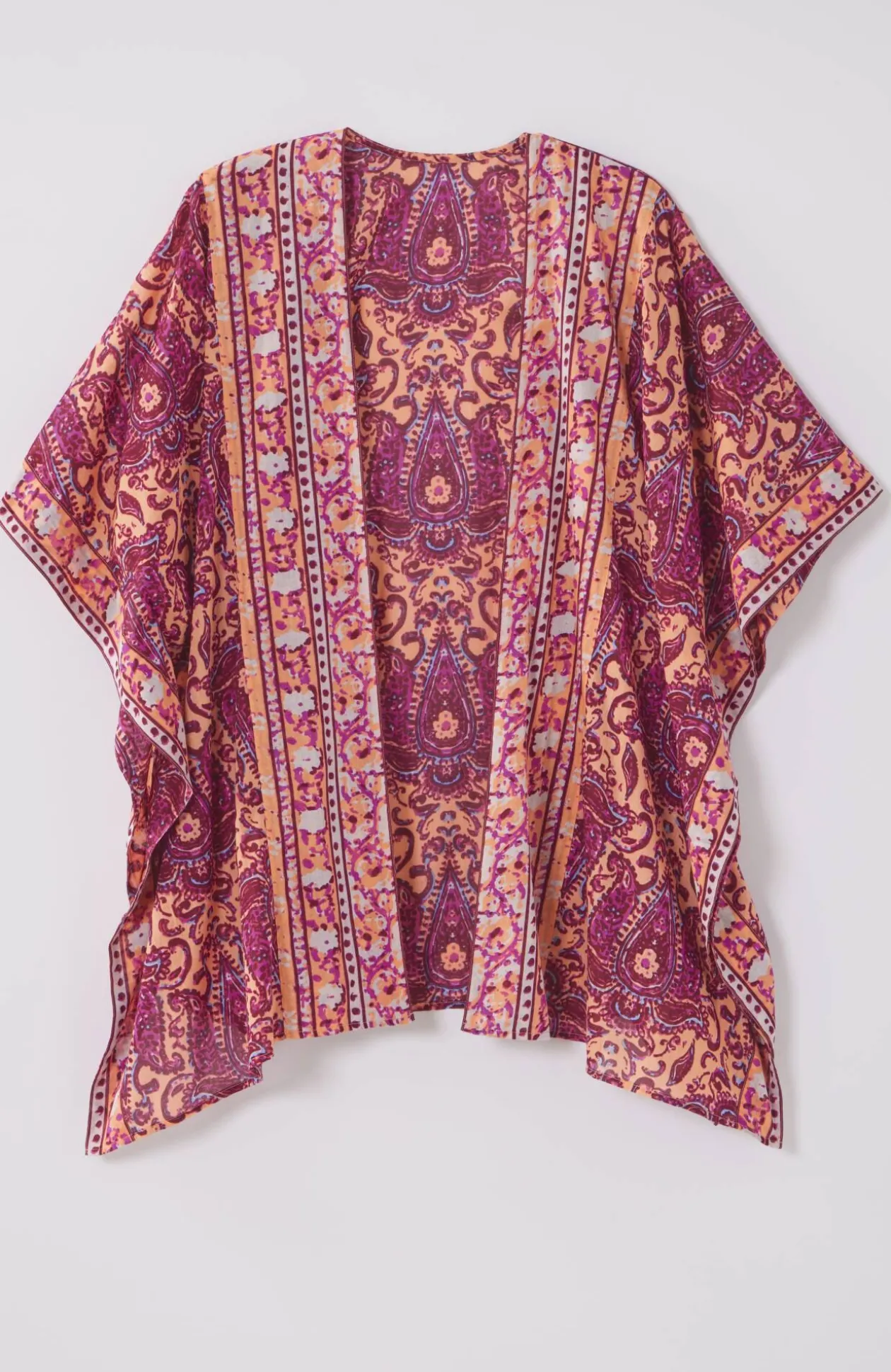 Painterly Paisley Ruana