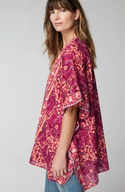 Painterly Paisley Ruana