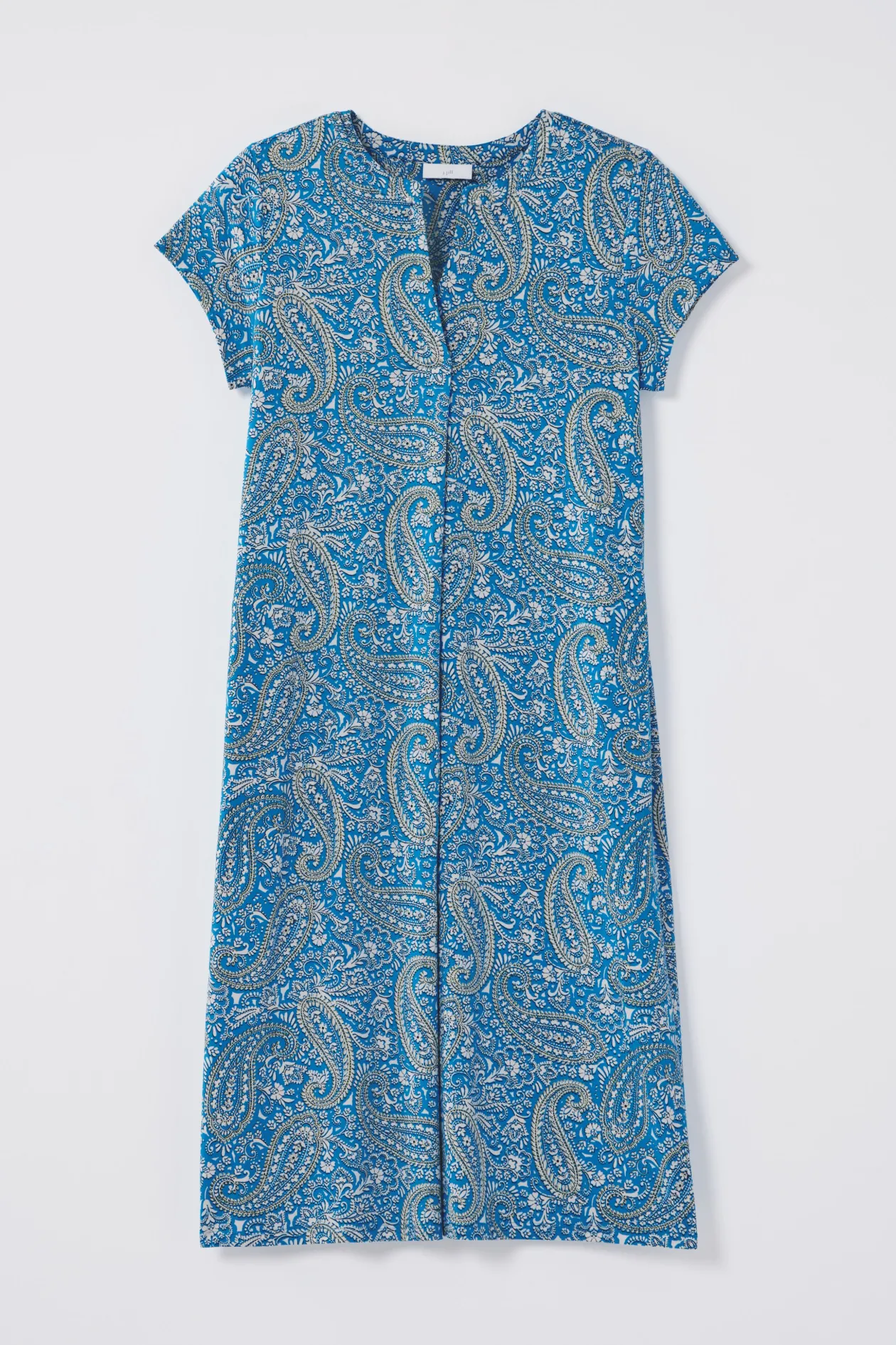 Paisley-Printed A-Line Dress