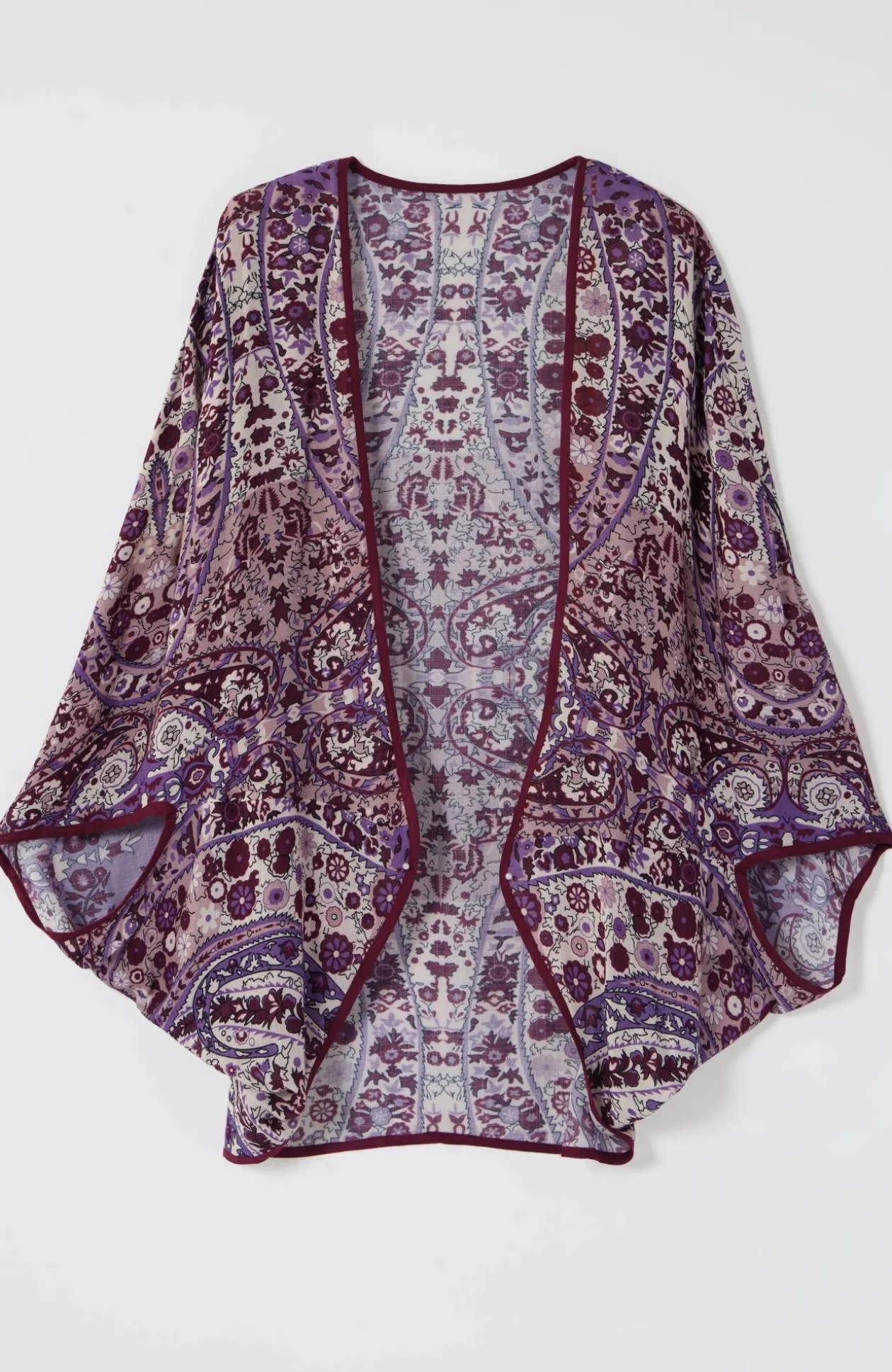 Paisley-Printed Shrug