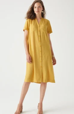 Patch-Pocket Shirtdress