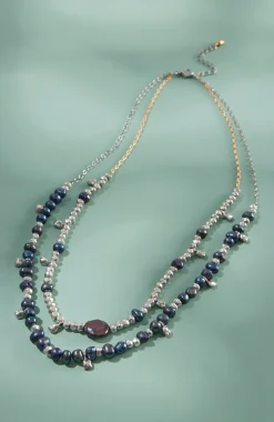 Peacock Pearl Statement Necklace