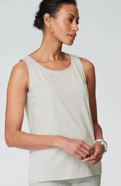 Pima-Stretch Knit Tank