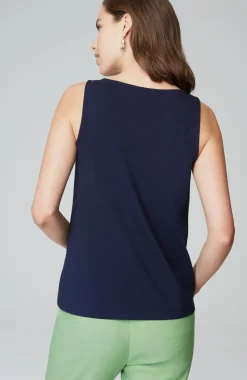 Pima-Stretch Knit Tank