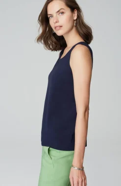 Pima-Stretch Knit Tank