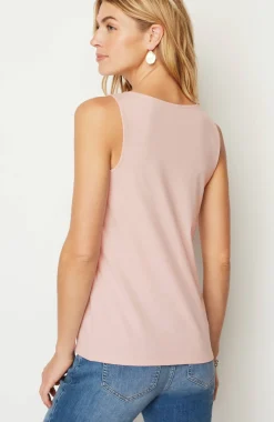Pima-Stretch Knit Tank