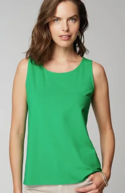 Pima-Stretch Knit Tank
