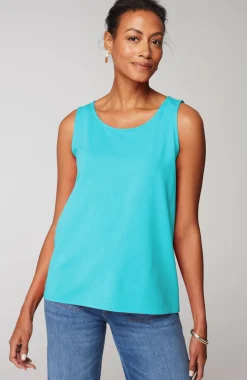 Pima-Stretch Knit Tank