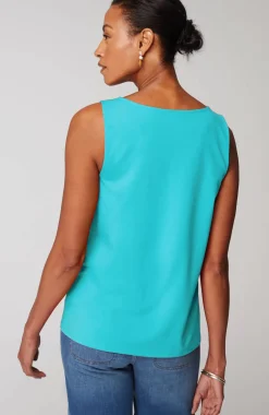Pima-Stretch Knit Tank