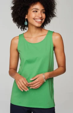 Pima-Stretch Knit Tank