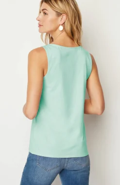 Pima-Stretch Knit Tank