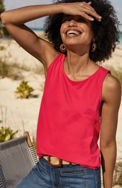Pima-Stretch Knit Tank