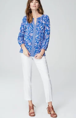 Pintucked Linen-Stretch Slim-Leg Pants