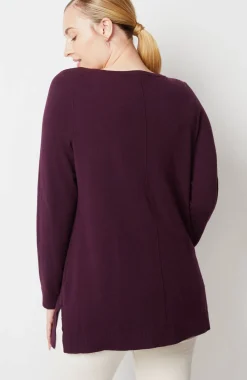 Pintucked Sweater-Tunic