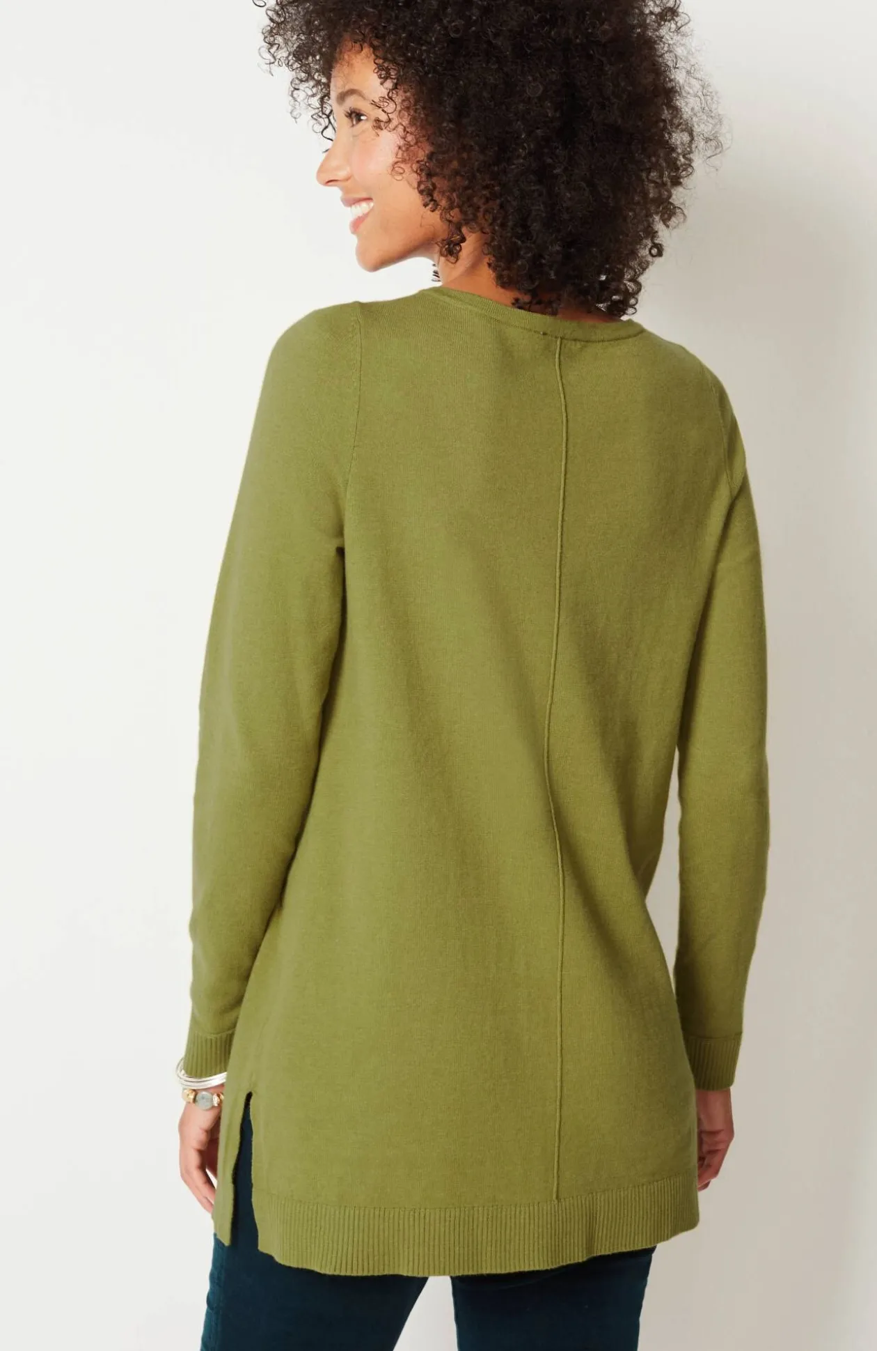 Pintucked Sweater-Tunic