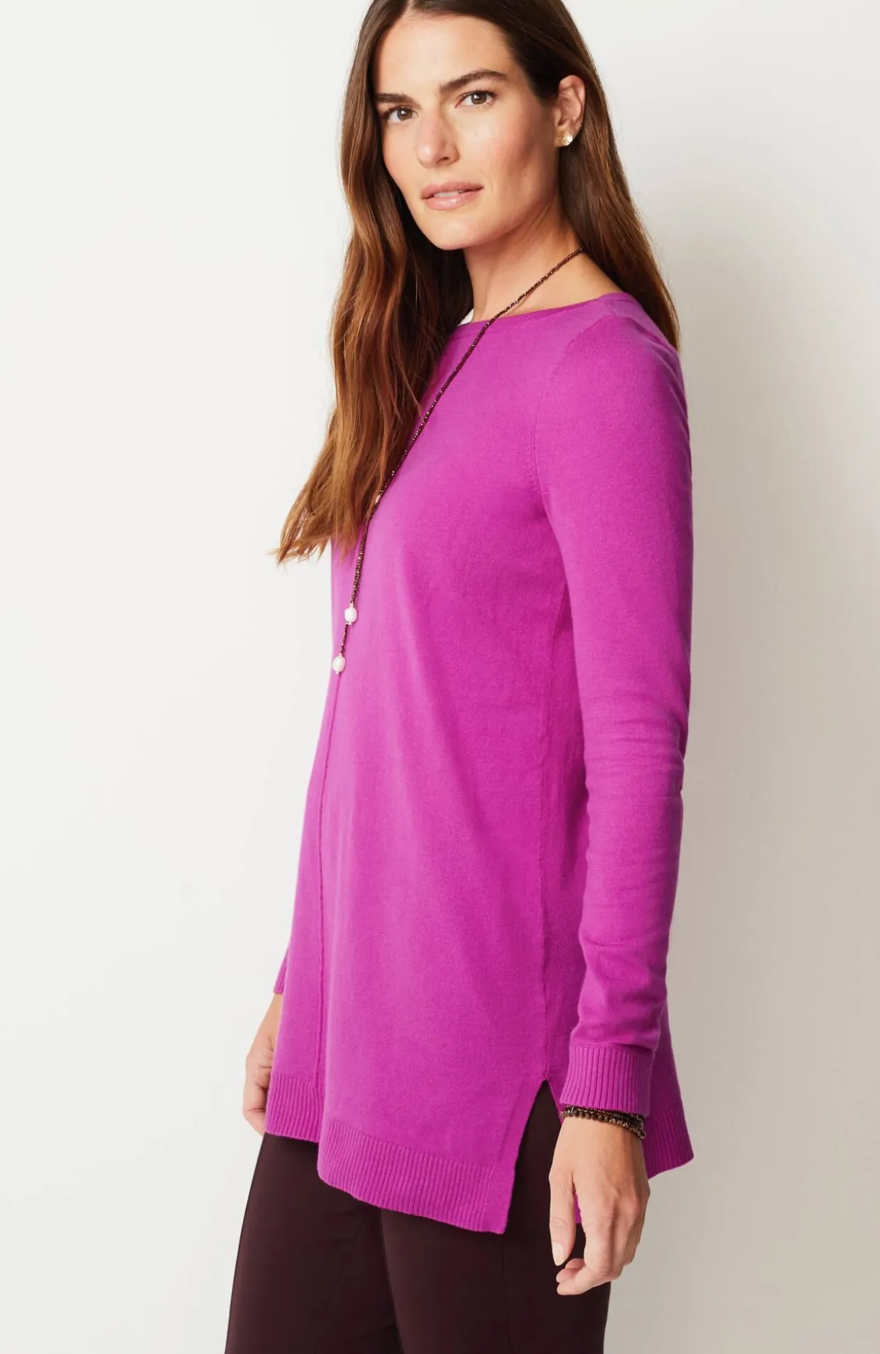 Pintucked Sweater-Tunic