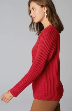 Placed-Cable Sweater
