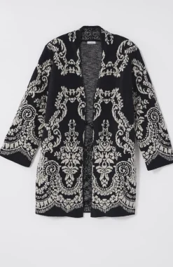 Placed-Jacquard Cardi
