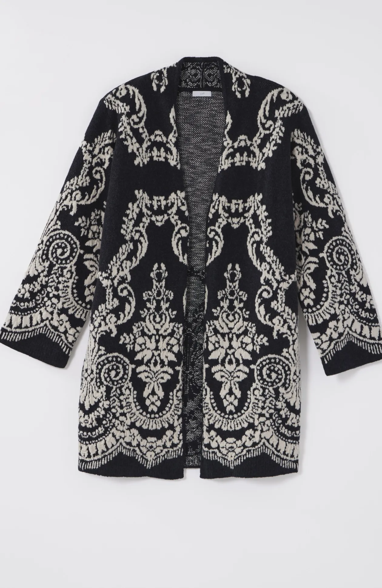 Placed-Jacquard Cardi