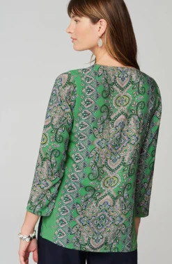 Placed-Paisley Top