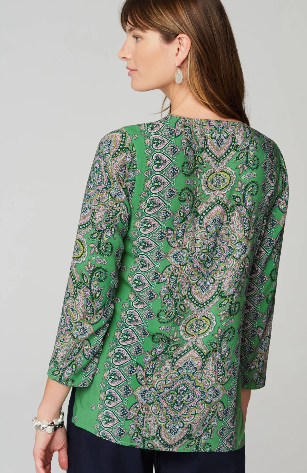 Placed-Paisley Top