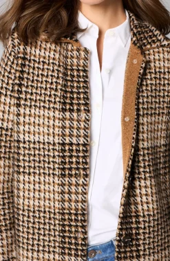 Plaid Button-Front Sweater