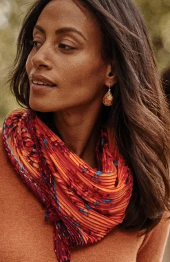 Pleated Square Scarf