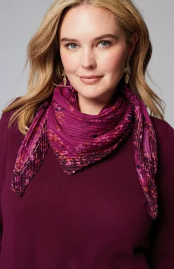 Pleated Square Scarf