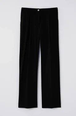 Pleated Wide-Leg Pants