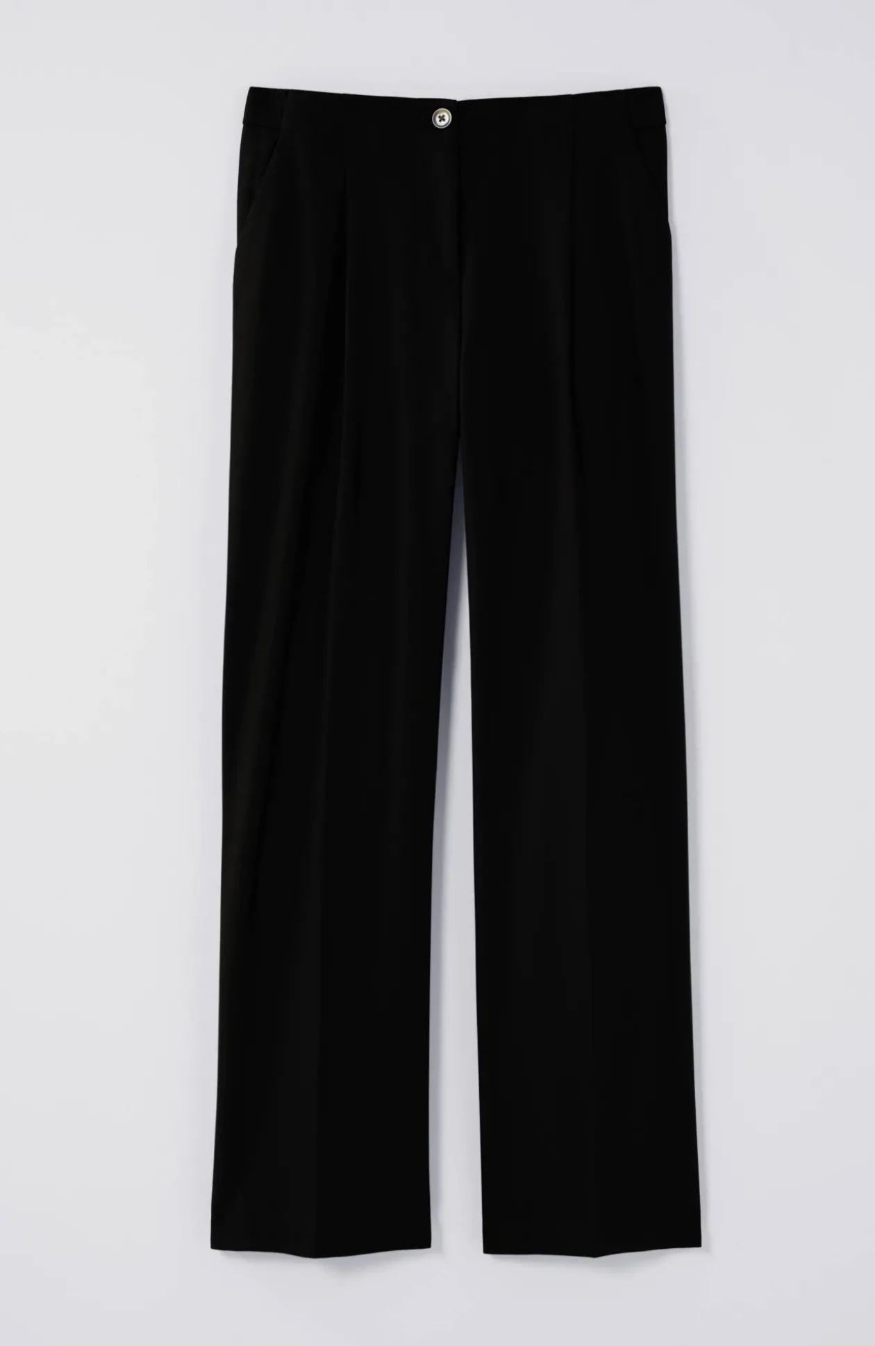 Pleated Wide-Leg Pants