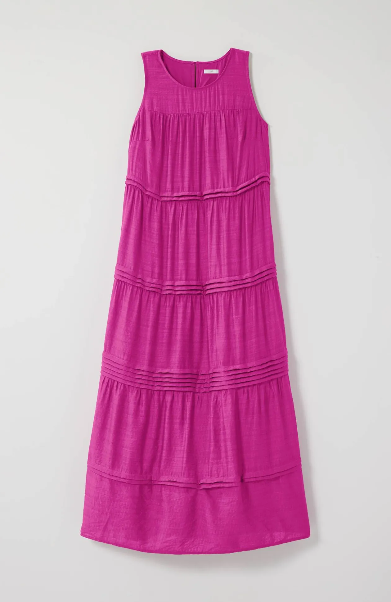 Pleated-Tiers Maxi Dress