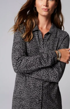 Ponte Knit Shirtdress