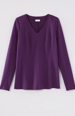 Ponte V-Neck Top