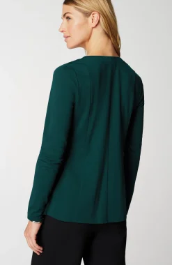 Ponte V-Neck Top