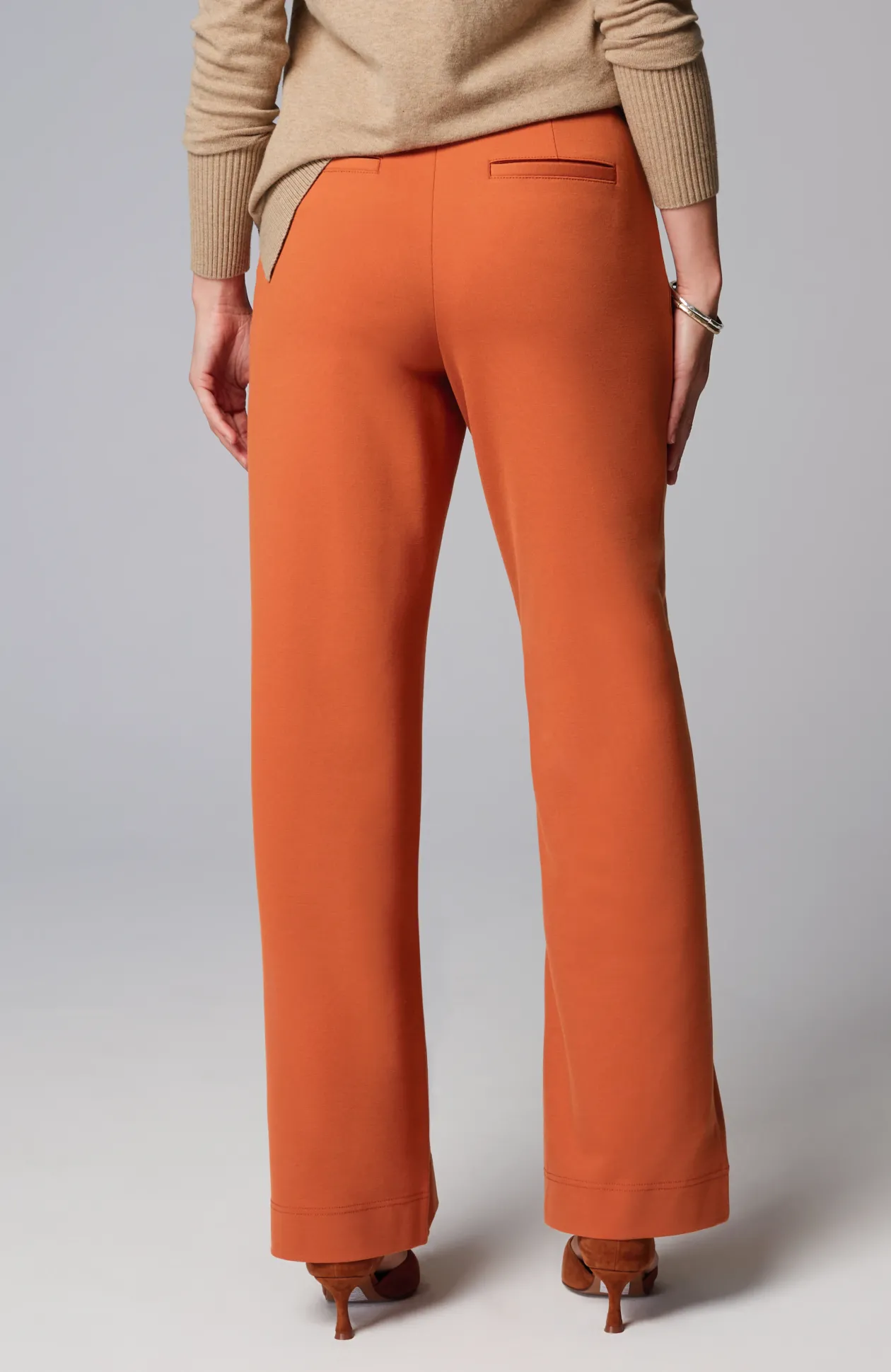 Ponte Wide-Leg Pants
