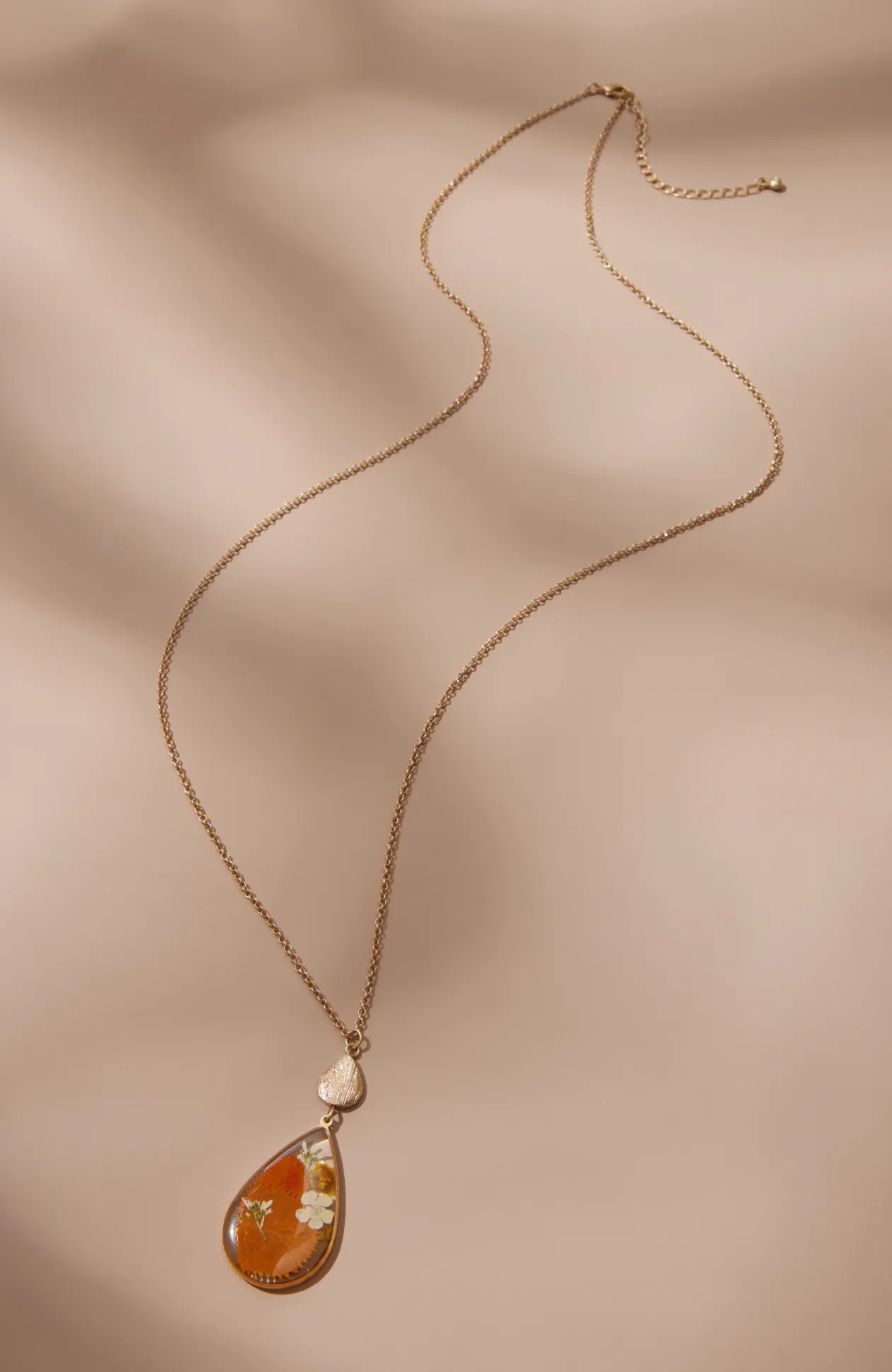 Pressed Leaves Pendant Necklace