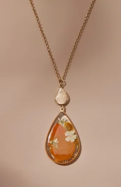 Pressed Leaves Pendant Necklace