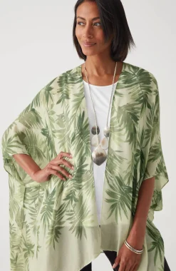 Printed Textured Ruana