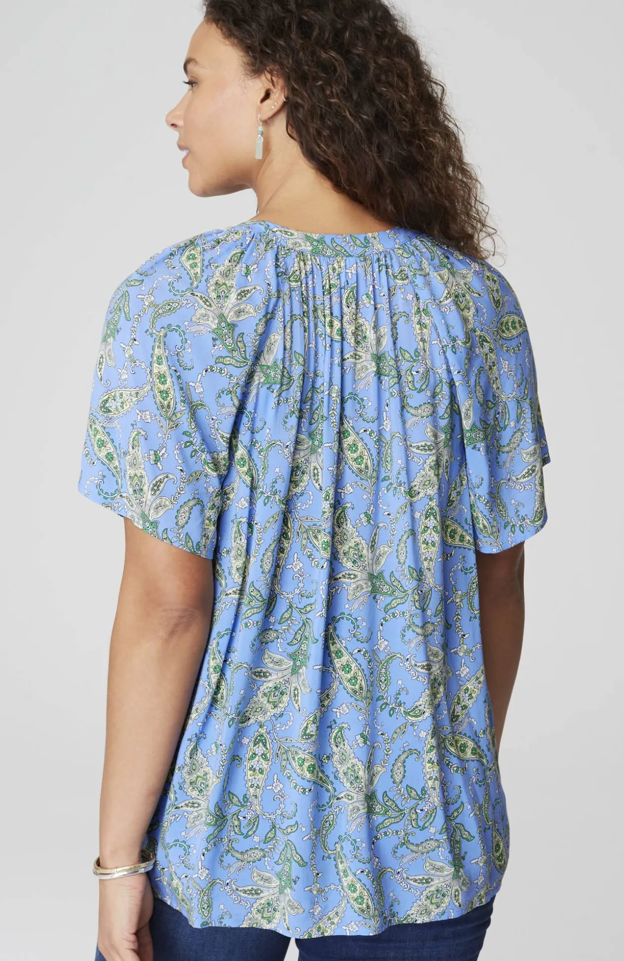 Printed Voile Top