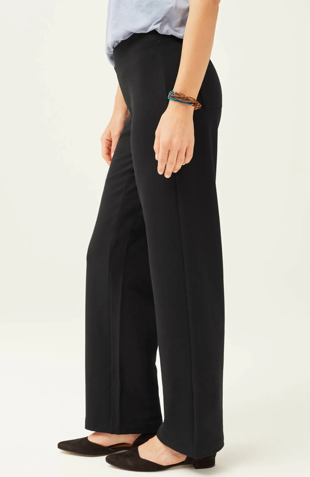 Pure Jill Affinity Pull-On Wide-Leg Pants
