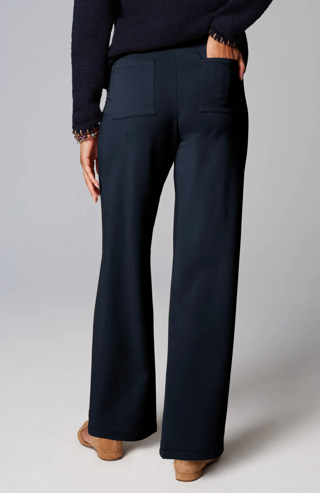 Pure Jill Affinity Pull-On Wide-Leg Pants